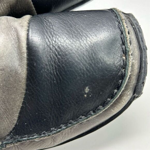 Rieker Multicolor Gray and Black Leather Loafers Slip On Casual Shoes Size 40 - Picture 14 of 14